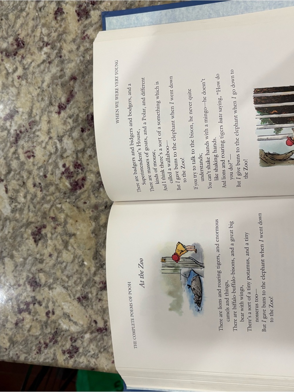 Disney Blue Hardcover with Gold Winnie the Pooh Motif - Picture 6 of 11